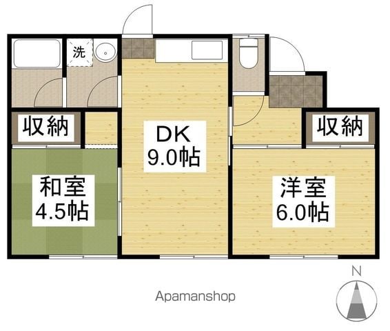 山陽本線 北長瀬駅 徒歩22分 1階建 築42年の間取り写真