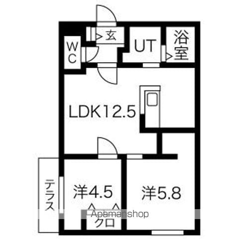 ミカエルアルファVIの間取り写真
