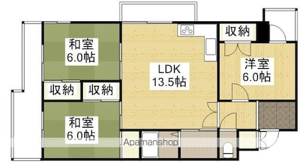 レジデンスマサノ１[3LDK/75.01m2]の間取図