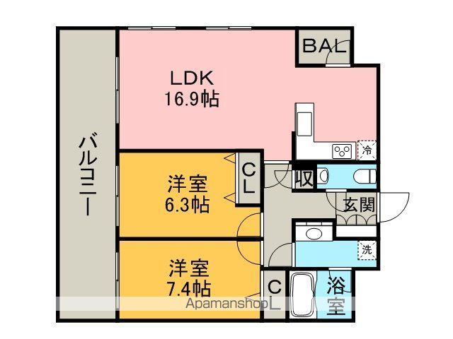 アクタス大手門パークシティの間取り