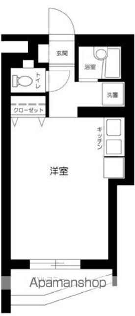 オーク・スクエア八幡山[1R/25.48m2]の間取図