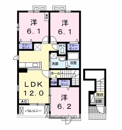 プルランド[3LDK/68.06m2]の間取図