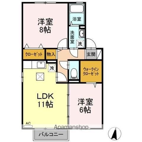 アンビックス利府 六番館の間取り写真