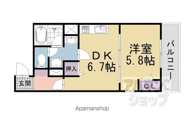 リルーム 伏見の間取り写真
