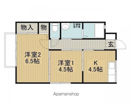 コーポウェイラ５３[2K/33.13m2]の間取図