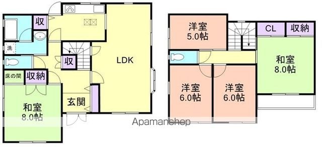 山本様一戸建[5LDK/123m2]の間取図