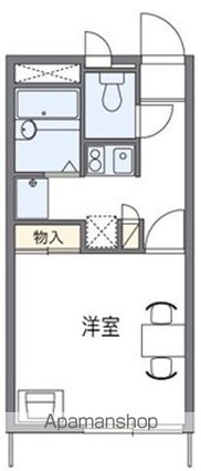 カーサ・ＭＯＫＵＲＥＮ[1K/20.28m2]の間取図