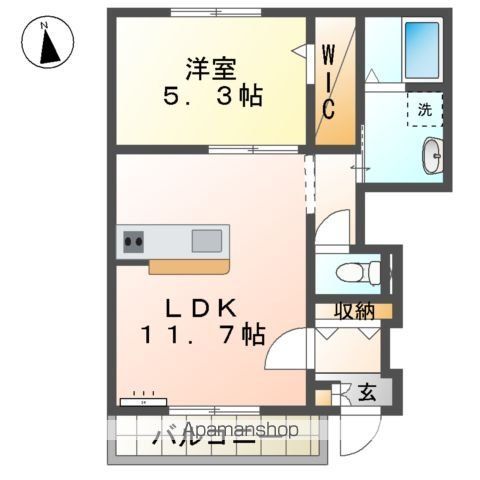 カーサ　フェリーチェの間取り