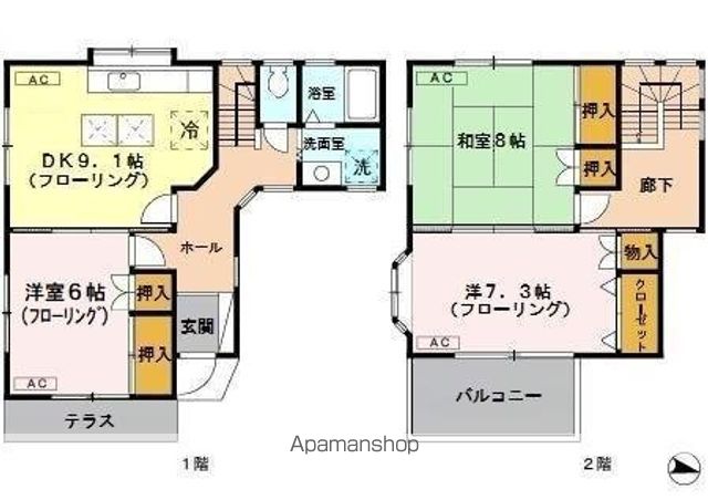 テラス上峰の間取り写真
