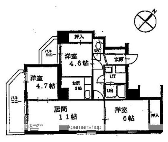 スターアベニュー広和NO,11の間取り写真