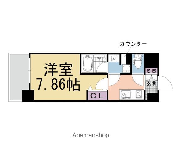 CAVANA九条烏丸の間取り写真
