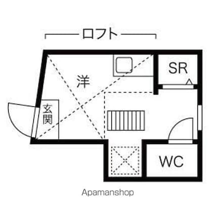 サークルハウス上野壱番館[1R/9.59m2]の間取図