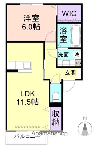 【Ｄ－ＲＯＯＭ山口　Ａ棟の間取り】