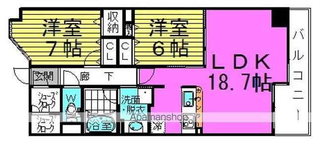 グレンパーク梅田北の間取り写真
