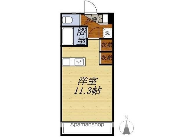 ハイライズHIRAIの間取り写真