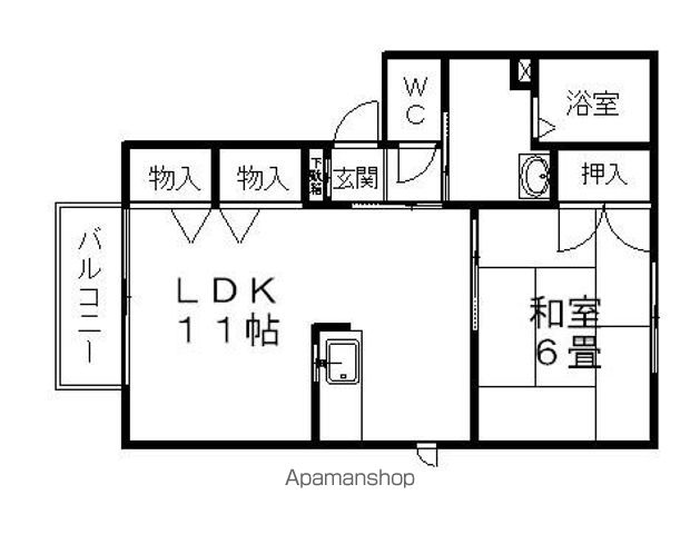パストラルカンノA棟の間取り写真