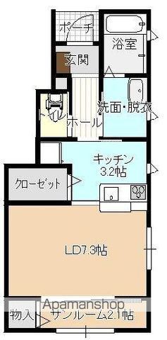 エストディオＡの間取り