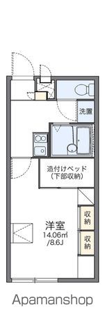 レオパレスプルミエの間取り写真
