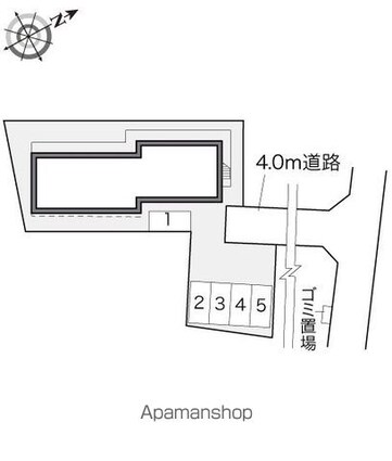 レオパレスサージュ　はまの[1K/20.28m2]の配置図