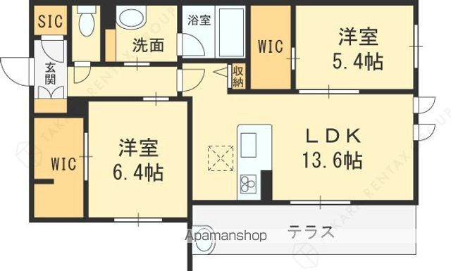 シャーメゾンレフィシアの間取り写真