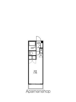 アイコート早稲田[1R/18.2m2]の間取図