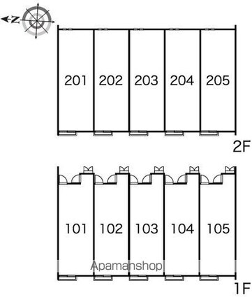 レオネクストモミの木[1K/28.02m2]の配置図