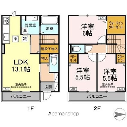 セントラルコートＩＩ[3LDK/80.14m2]の間取図