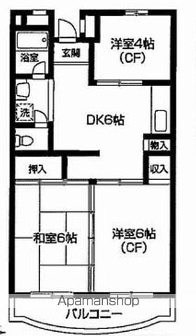 【世田谷区給田のマンションの間取り】