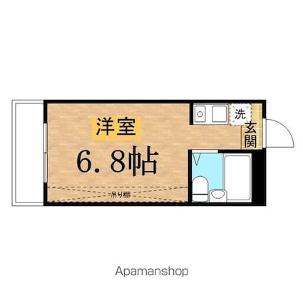 ウエストウッド[1R/17.69m2]の間取図