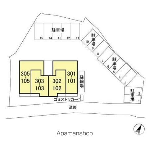 ベルカーサ 305 ｜ 千葉県千葉市中央区稲荷町１丁目8-31（賃貸アパート1LDK・3階・47.55㎡） その29