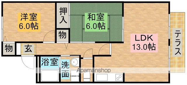 ベルフラワーIIの間取り写真