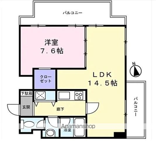 【日野市新町のマンションの間取り】