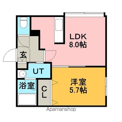 ビクトワール澄川の間取り写真