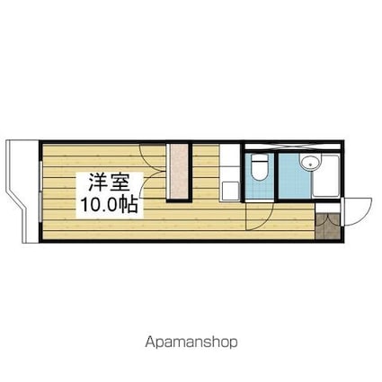 アメニティユー[1R/20.25m2]の間取図