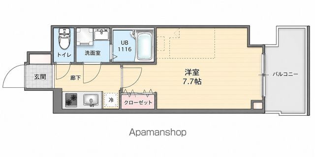 S-RESIDENCE江坂Libleの間取り写真