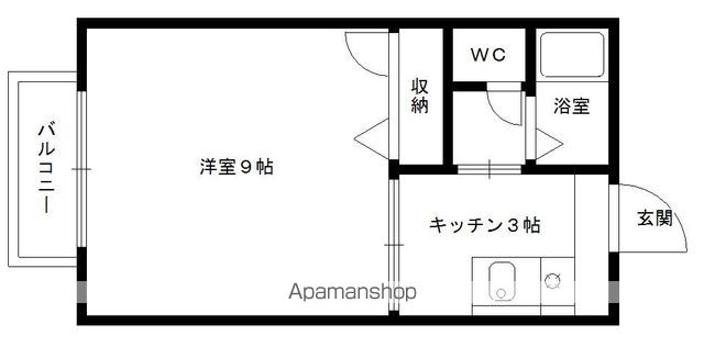 【福岡市東区和白東のアパートの間取り】