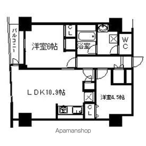 パートナーシップアパートメントの間取り