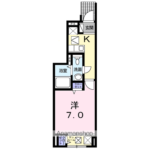 両毛線 前橋大島駅 徒歩22分 2階建 築13年の間取り写真