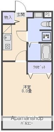 タウンコート鳴門[1K/29.85m2]の間取図