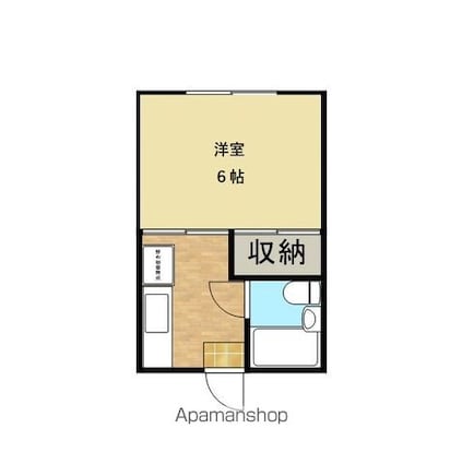 ＢＮスクエア明神町[1K/19m2]の間取図