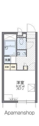 レオパレスＭＡＮＡＭＩ[1K/20.28m2]の間取図