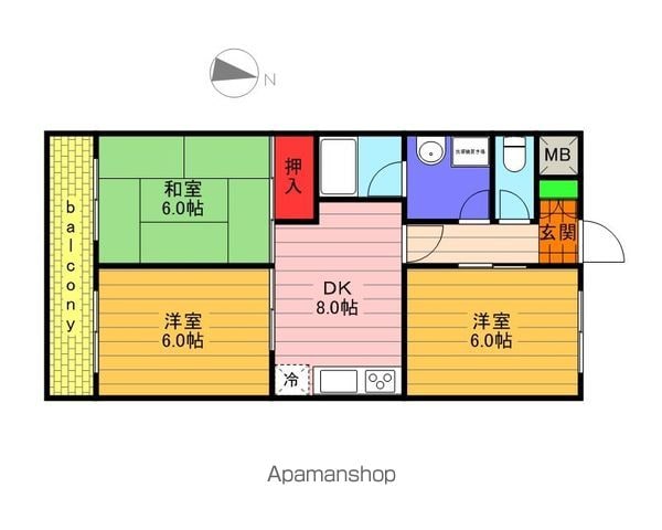 ひかりコーポの間取り