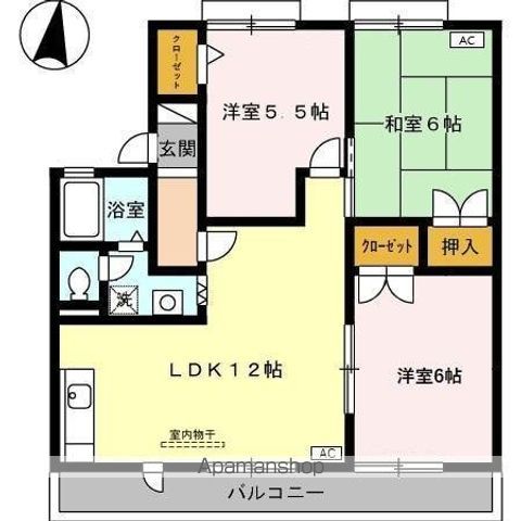 パインハイム Aの間取り写真