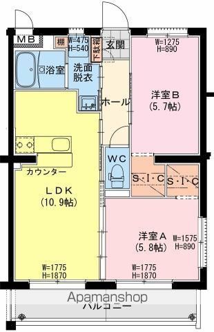 メゾン アバントの間取り写真