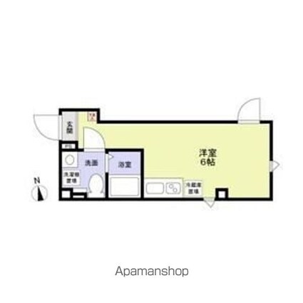 ｃｏｕｌｅｕｒ　ｃｌａｉｒｅ[1R/16.98m2]の間取図