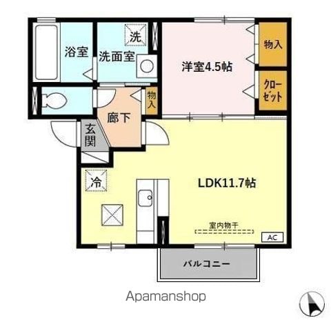 BーLANDの間取り写真