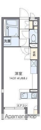 レオネクストイディアル　Ｔ[1R/26.02m2]の間取図