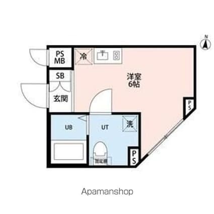 ＰＡＲＫ　ＬＩＬＡ住吉[1R/15.92m2]の間取図