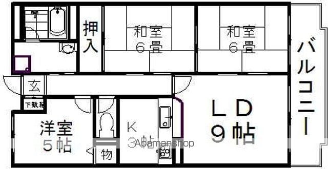 グランディール中百舌鳥の間取り写真