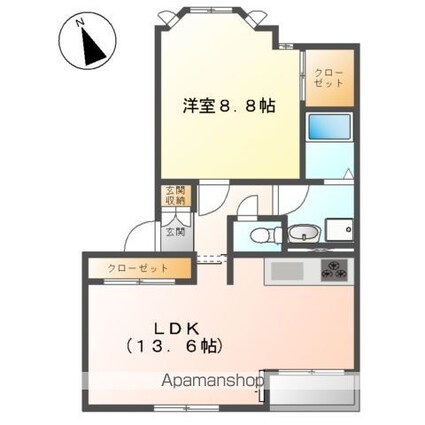 ピュア・コートⅡ[1LDK/51.15m2]の間取図